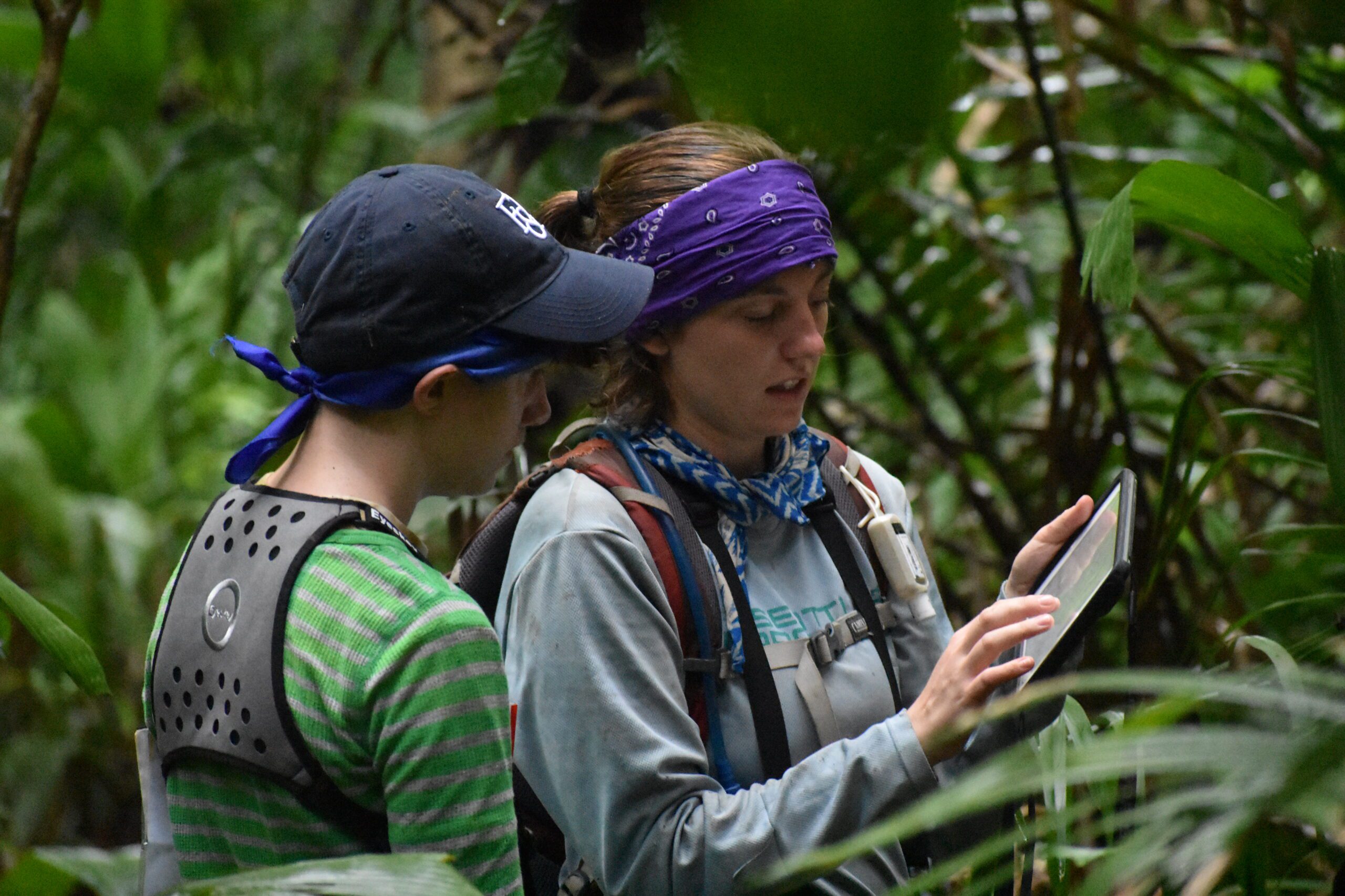 Photo of team members collecting behavioral data