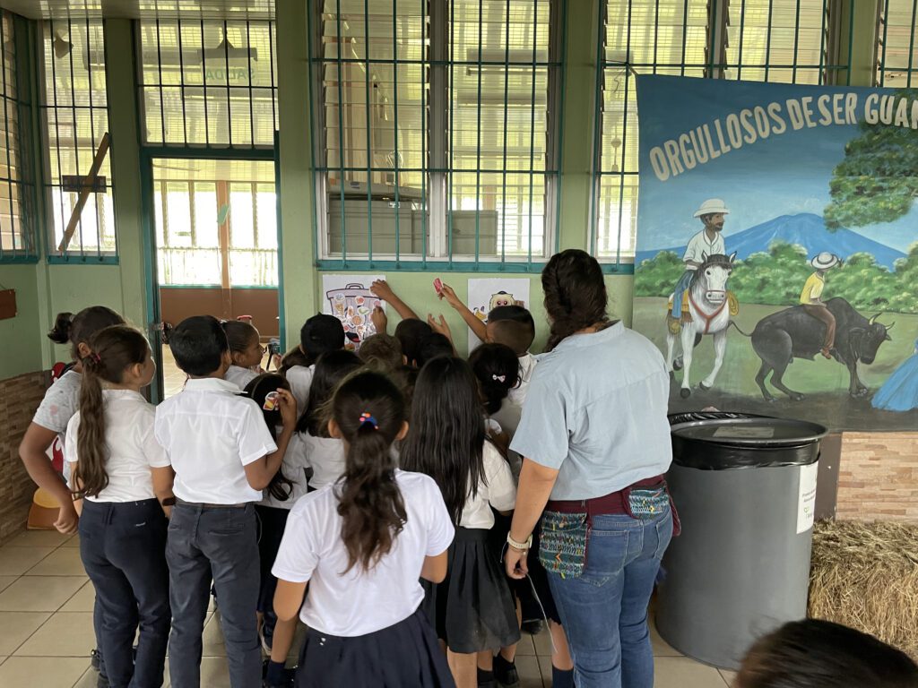 Photo of students participating in a class activity