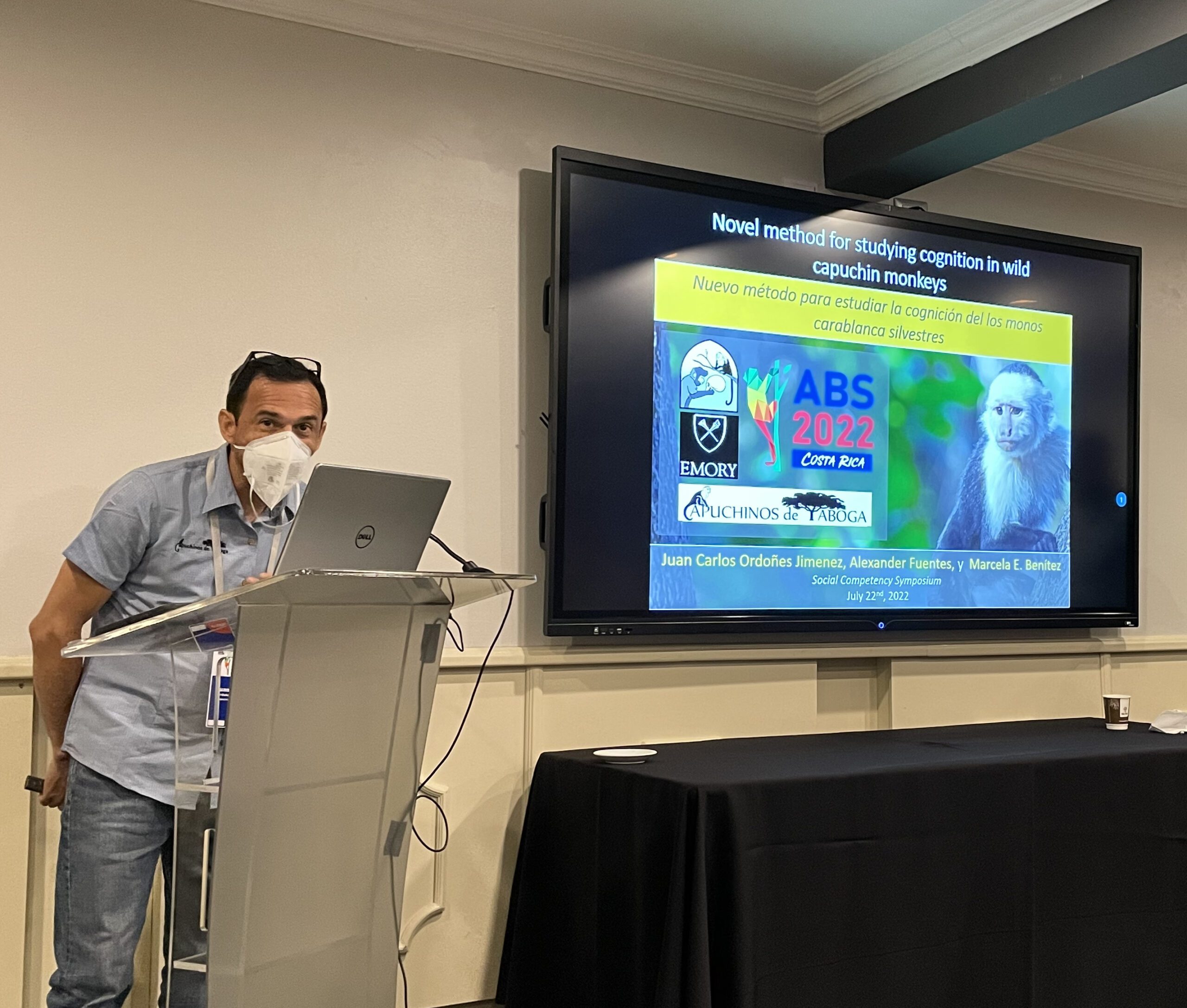 Photo of a presentation at the 2022 Animal Behavior Society Conference